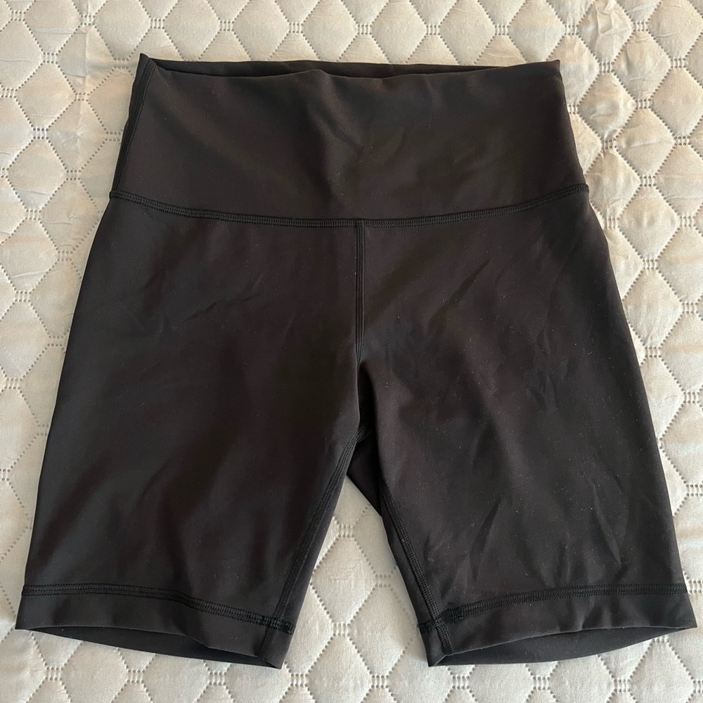 Lululemon Athletica Black Bike Shorts High-Waisted Compression
